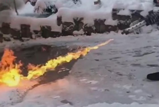 Flamethrower – New Way to Clear Snow