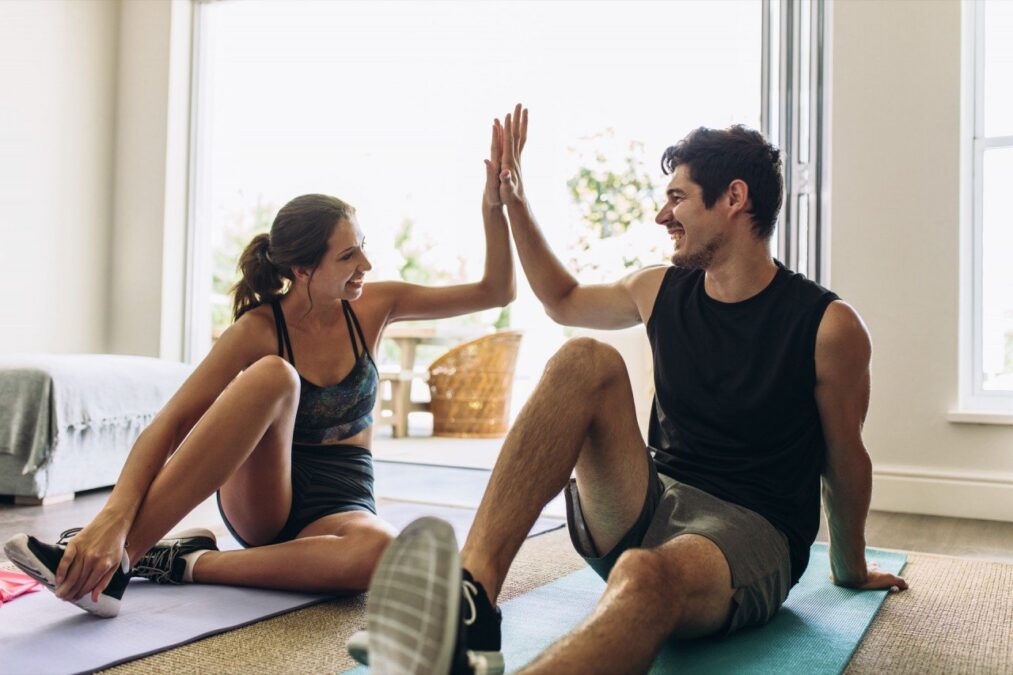 working out together