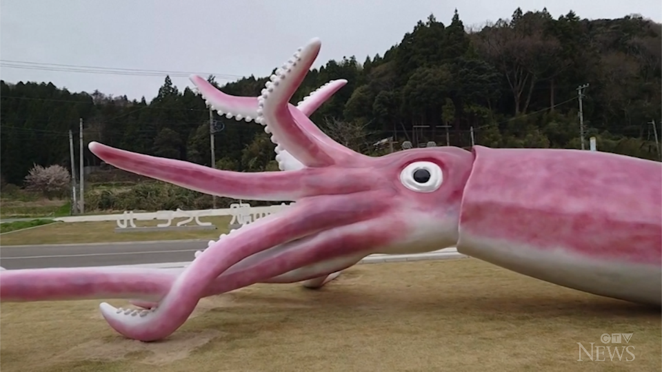Giant Squid Statue Bought With Relief Money